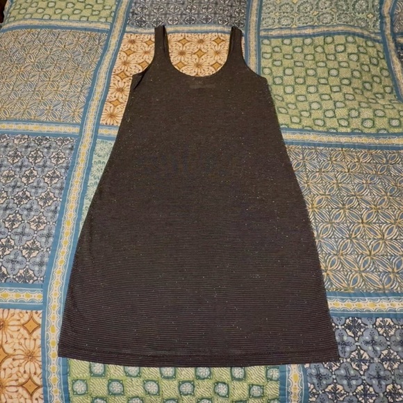 Rag & Bone Shimmer mini tank dress, sz sm, blk with silver, gently used. - Picture 7 of 9